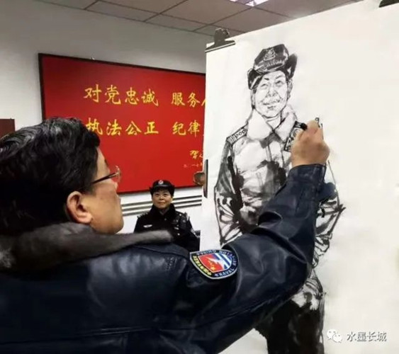 中国航天日 | 艺术家邹立颖为中国工程院院士傅恒志画像